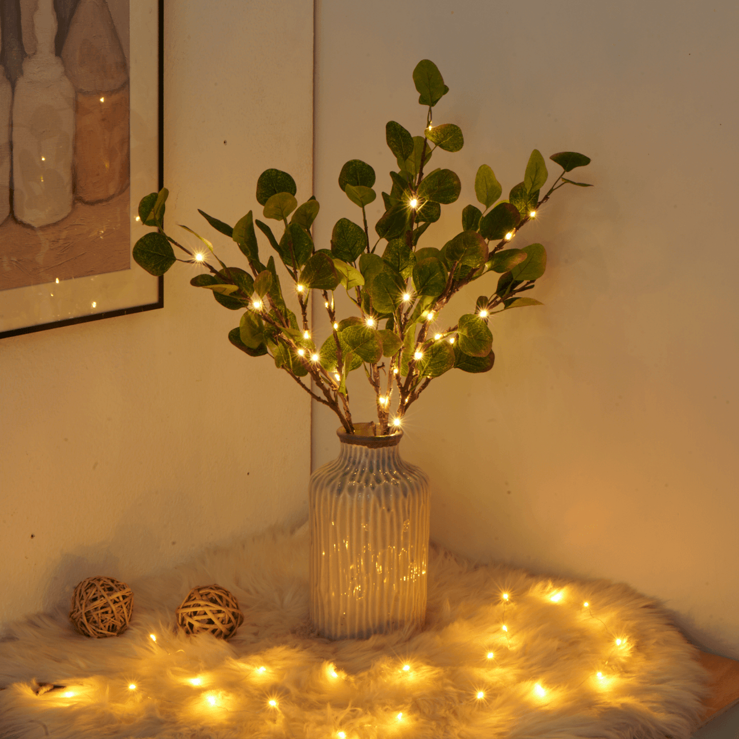 Fairy Light Olive Branch | Led
